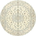 thumbnail image 1 of Ahgly Company Machine Washable Indoor Round Traditional Sage Green Area Rugs, 4' Round, 1 of 7