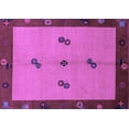 thumbnail image 1 of Ahgly Company Indoor Rectangle Abstract Purple Modern Area Rugs, 8' x 10', 1 of 4