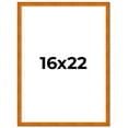 thumbnail image 2 of 16x22 Honey Brown Real Wood Picture Frame Width 0.75 inches | Interior Frame Depth 0.5 inches |, 2 of 8