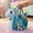Blue Unicorn, variant on Little Jupiter Pet Plush Set with Bag - Pink Llama with Rainbow Bag