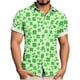 thumbnail image 1 of Blusa y camisa de manga corta con cuello vuelto para hombre, blusa informal de moda con cuello vuelto, blusa estampada de manga corta con botones, blusa de poliéster para hombre, 1 of 6
