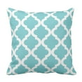 thumbnail image 1 of BOSDECO Modern Blue Moroccan Quatrefoil Preppy Pillowcase Cover 20x20 inch, 1 of 1