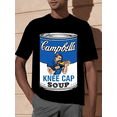 thumbnail image 6 of Campbell's Kneecap Soup Graphic T-Shirt, Detroits Lions Dan Campbell's Knee funny Men’s Short Sleeve Graphic T-shirt Collection black PRcap T Shirt 336504, 6 of 10