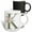 Multicolor, variant on 3drose, Green Monogram Initial K Pretty Floral and Bird, 11oz Two-tone Yellow Mug