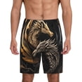 thumbnail image 1 of Fotbe Vintage Metal Dragon Pantalones Cortos de Pijama para Hombre, Ropa de Dormir, Pantalones de Pijama Cortos para Hombre-X-Large, 1 of 6