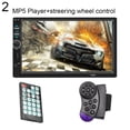 thumbnail image 2 of Zeus 7018B Radio de Voiture 2DIN Audio Bluetooth Caméra de Recul 7 Pouces Lecteur USB MP5, 2 of 7