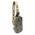 thumbnail image 3 of Boho Chest Bag Animal Prints PU Crossbody Handbag Travel Purse (White Leopard), 3 of 9
