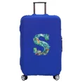 thumbnail image 1 of Housse de Valise Lavable Housse de Protection Anti-Rayures Housse Adaptée pour Motif Imprimé Poisson Lettre Convient 18-32 Pouces 8 Poisson Lettre S TG, 1 of 6