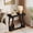 Black, variant on Tribesigns Solid Wood End Table, 2-Tier Farmhouse Side Table for Living Room, Bedroom (1, Brown)