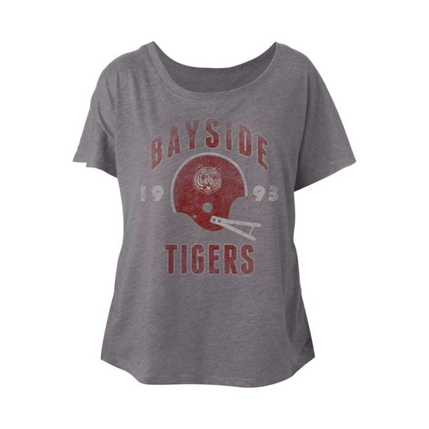 Saved By The Bell 80S Comédie Sitcom Bayside Tigre Fierté Dames Slouchy T-Shirt