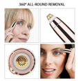 thumbnail image 3 of ZHAOCHENG Recortador de cejas, depilador facial indoloro para mujeres, depiladora de cejas recargable con luz LED, 3 of 5