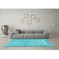 thumbnail image 3 of Ahgly Company Indoor Square Persian Light Blue Traditional Area Rugs, 6' Square, 3 of 4
