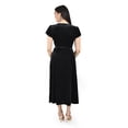 thumbnail image 3 of Vestido envolvente de terciopelo Roman Fashion /Juvenil, 3836 (Negro) negro M, 3 of 6
