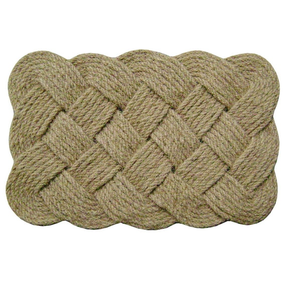 Coir Door Mat Lover's Knot - Natural 18" x 30"