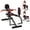 Black&Red, variant on Hip Abductor Machine, 3-in-1 Thigh & Glute Trainer for Home Gym, Adjustable Resistance for Inner/Outer Thigh Toner and Butt Lifter, Compact Leg Workout Equipment