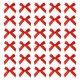 thumbnail image 1 of Lazo de Cinta Mini de 1.8 Pulgadas, Lazos de Tela de Satén Pequeños para Manualidades, Pasteles, Costura, Bodas, Fiestas de Cumpleaños, Envoltura, Decoración de Navidad (Paquete de 70, Rojo), 1 of 5