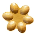 thumbnail image 4 of Soporte de madera para huevos, organizador de huevos, bandeja para guardar huevos, soporte para codorniz, pato, granja Tiene capacidad para 6 huevos, 4 of 9