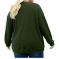 thumbnail image 4 of qucoqpe Women's Plus Size Pullover Sweatshirts Fall Winter Trendy Long Sleeve Crewneck Sweatshirt Casual Oversized Tops, 4 of 6