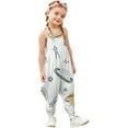 thumbnail image 1 of Stylish Girls Romper Jumpsuit Adorable Printed Design Playful Toddler Outfit Comfortable Soft Material Ideal Spring Summer Wear For, 1 of 3