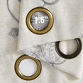 thumbnail image 5 of Curtainking Linen Curtains Floral Embroidery Window Curtains 84 inch Farmhouse Light Filtering Drapes for Living Room Bedroom Grommet 2 Panels Grey, 5 of 7