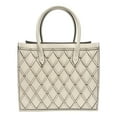 thumbnail image 2 of New Valentino Garavani Beehive Lattice Ivory Studded Leather Crossbody Tote Bag, 2 of 9