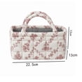 thumbnail image 2 of Yucurem Boho Quilted Fabric Storage Baskets for Organizing, Foldable Floral Laundry Hamper for Toys, Books, Towels, and Clothes, 8.86"x5.12"x4.72", 2 of 8