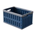 thumbnail image 2 of VENTORA Foldable Hollow‑Ventilated Plastic Storage Crate, Stackable Portable Organizer Bin With Built‑In Side Handles, Collapsible Flat‑Design Storage Basket for Stationery Cosmetics Toys, 2 of 6
