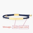 thumbnail image 1 of Pulsera de tubo hueco de acero inoxidable con nombre personalizado para hombre y mujer, pulsera de cuerda trenzada ajustable de 2mm a la moda, regalo de joyería, 1 of 5