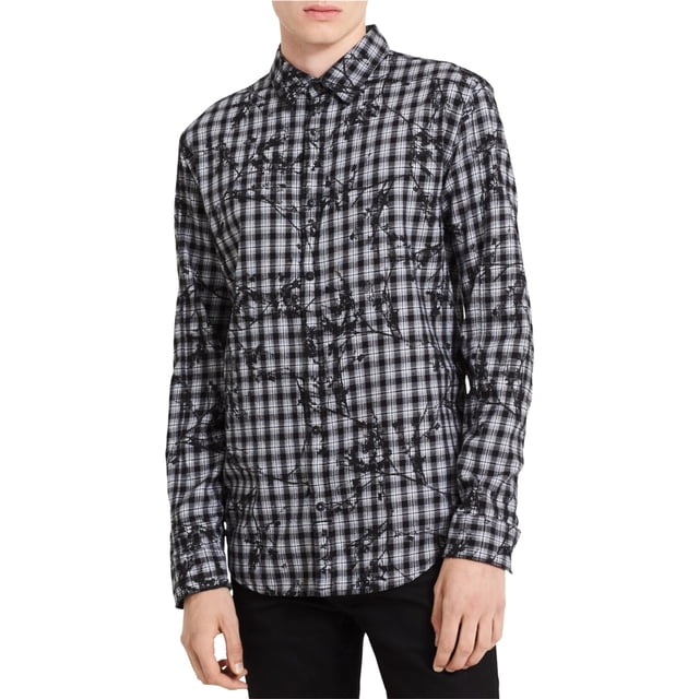 Camisa con Botones florales Calvin Klein hombre negro XX-Large