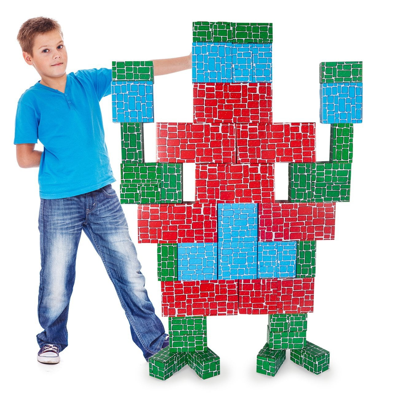 cardboard building blocks walmart