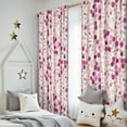 thumbnail image 5 of Blackout Kids Curtains,Pink Pioneer Flower Pattern Childrens Insulated Curtains Set Of 2,Bedroom Essentials,Toddler Room Decor 52x84in(132x213cm), 5 of 5