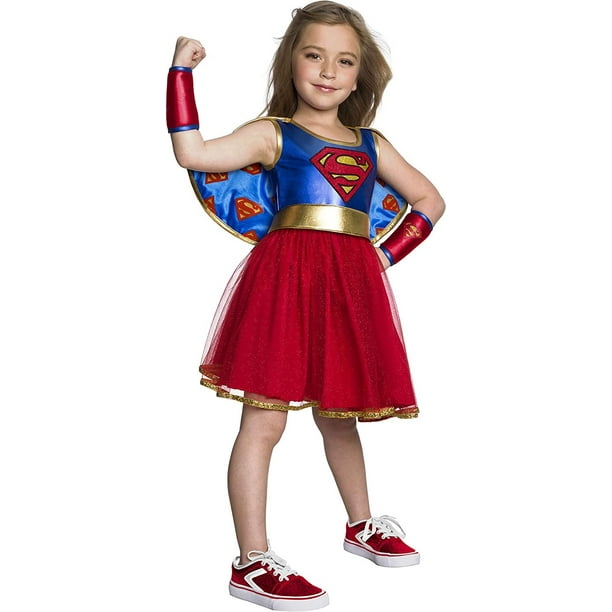 Rubies Blue and Red DCC Supergirl Tutu Dress Halloween Costume Girls 10 12 Size L