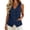 Navy, variant on Minjewel Tops for Women Sleeveless Vest Top - with Pockets Pullover Casual Summer Tank, Tank Tops for Women Modern Stylish Top, Womens Summer Tops for Everyday Wear,Army Green L