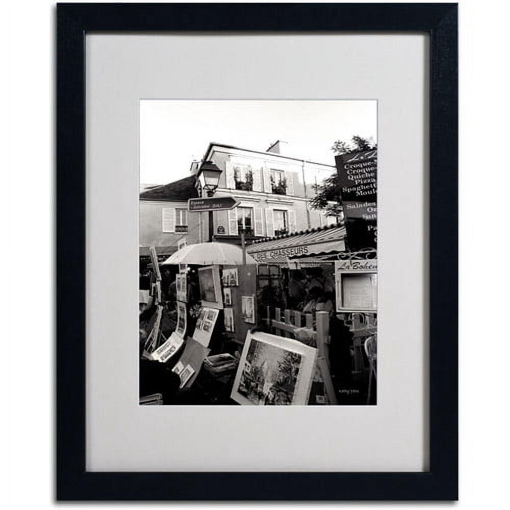 Trademark Fine Art 'Montmartre' Matted Framed Art by Kathy Yates