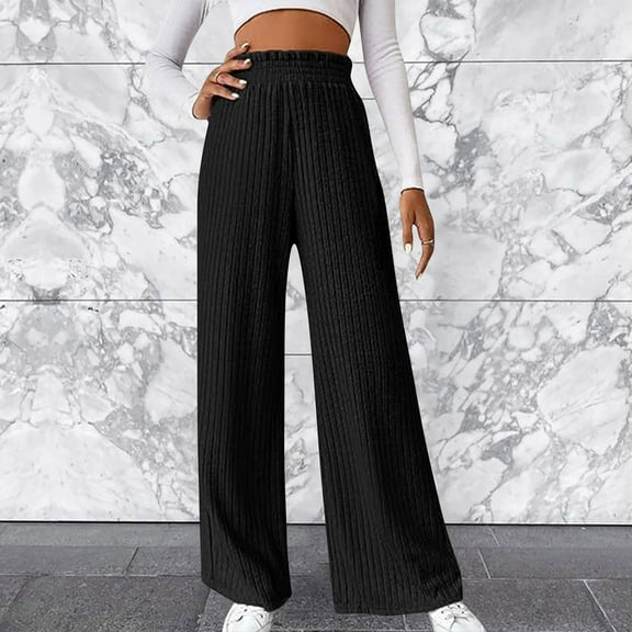 Autumn And Winter New Selling Casual Loose Knitted Women's Trousers Pant Suits for Women Casual with Sweater Women Pants Casual Work plus Size Teacher Work Clothes Summer Pants for Women Casual plus