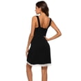 thumbnail image 3 of Camisón de mujer sin mangas ropa de dormir de encaje con cuello en V ropa de dormir suave Jersey lencería, 3 of 5