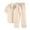 Beige, variant on Mens Sets (top + Pants) Middle-aged and Elderly Fashion Breathable Trend Ice Silk Cotton Linen Comfortable Casual Men's Suit