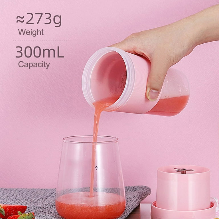 300ml Portable Juice Maker Juicer Cup Electric USB Rechargeable Blender  Bottle