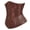 Brown, variant on Steampunk Women Tight Lacing Underbust Corset Top Brown S