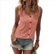 thumbnail image 2 of Camiseta Sin Mangas con Botones Delanteros para Mujer, Verano 2025, Informal, Holgada, con Cuello Redondo, Sin Mangas, Rosa, XXL, 2 of 6