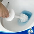 thumbnail image 4 of MR.Siga Toilet Bowl Brush and Holder for Bathroom, White, 1 Pack, 4 of 10