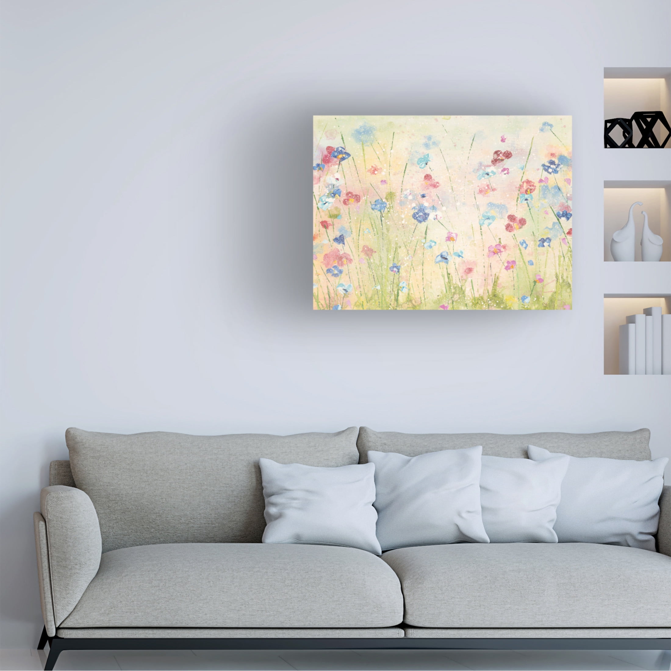 Canvas Wall Art - Emma Coghlan 'Forget-Me-Not' Wall Art for Living Room, Bedroom, or Office Décor by Trademark Fine Art - 32 x 24 Inches