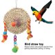 thumbnail image 4 of Juguete Ambiental Para Pájaros, Juguete Para Masticar Pájaros, Loro Columpio Colgante Trenzado De Paja Para Juguete Para Masticar Jaula Para Pájaros Cergrey S, 4 of 8