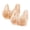 Black, variant on 2 Pack Wireless Bras for Women Leaf Embroidery Plus Size Ice Silk Front Closure Thin Breathable Bra Beige 36BC