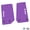Purple w/ White insert, variant on Flextread Floor Mats for 14-18 Jeep Wrangler JK 2-Door - Mopar Licensed Factory Fit - Cyberflage w/ White Jeep Wave w/o Wheel Insert - 100% Made in USA