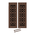 thumbnail image 6 of Cast Aluminum Floor Register Vent Covers with No Holes | Coated Floor Vent Covers | Air Vent Covers for Floors, Walls, and Ceiling | Size 3" x 10" VR-100 Pack of 2 | White, 6 of 14