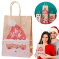 thumbnail image 2 of BinKFF Christmas Gift Bags Paper Gift Bags with Handles Bulk Gift Bags Kraft Medium Gift Bags Gift Wrap Bags Christmas Goody Bags Holiday Treat Box and Presents for Xmas Party Favors, 2 of 9