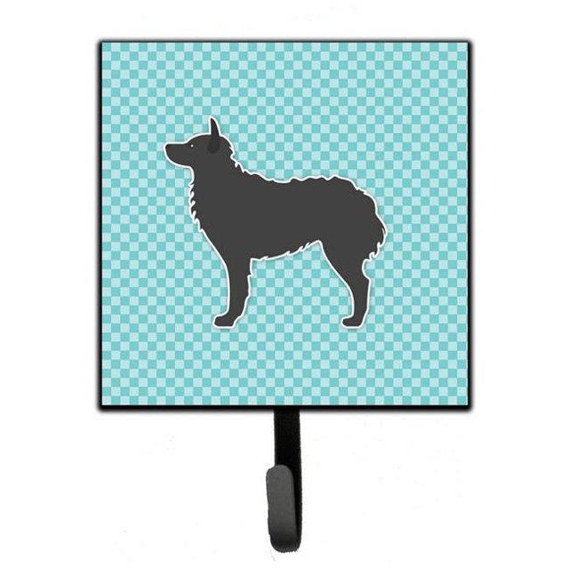 Croatian Sheepdog Checkerboard Blue Leash or Key Holder