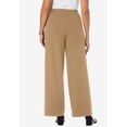 thumbnail image 2 of Jessica London Women's Plus Size Stretch Knit Crepe Wide Leg Pant, 2 of 6