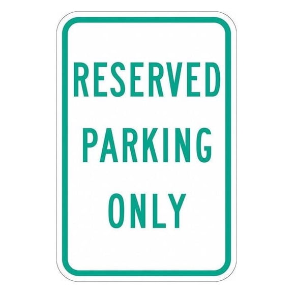 Lyle Reserved Parking Sign,18" x 12, T1-1203-EG_12x18 T1-1203-EG_12x18